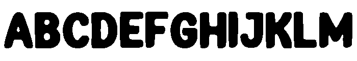 Bomega Regular Font UPPERCASE