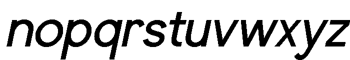 Bomera Experience Italic Font LOWERCASE
