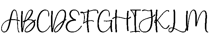 Bonalique Font UPPERCASE