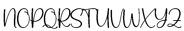 Bonalique Font UPPERCASE