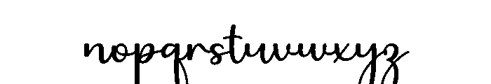 Bonalique Font LOWERCASE