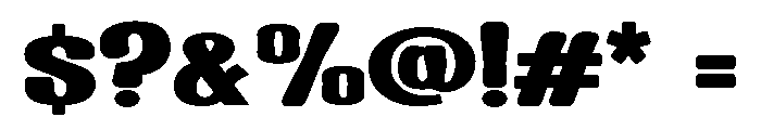 Bonarde Regular Font OTHER CHARS