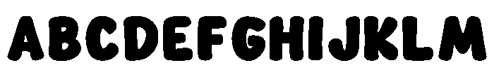 Bonbon Puffy Regular Font UPPERCASE
