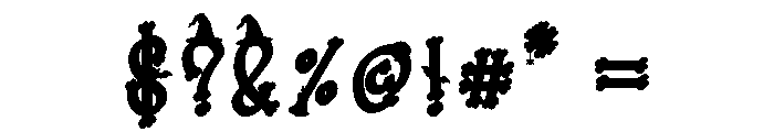 Bone Boo Font OTHER CHARS