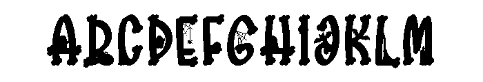 Bone Boo Font UPPERCASE