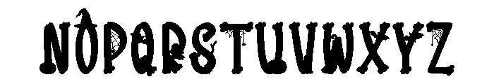 Bone Boo Font UPPERCASE