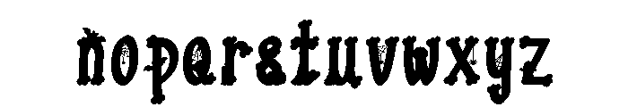 Bone Boo Font LOWERCASE