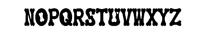 Bone Burst Font UPPERCASE