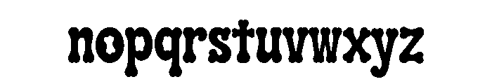 Bone Burst Font LOWERCASE