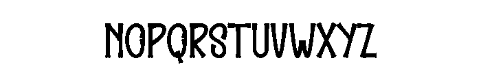 Bone Halloween Font LOWERCASE