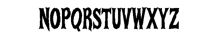 Bone Reaper Font UPPERCASE