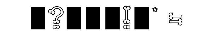 Boneliness Line Regular Font OTHER CHARS