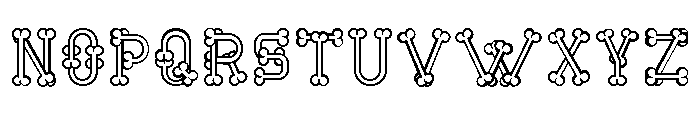 Boneliness Line Regular Font LOWERCASE