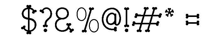 Boneplay Regular Font OTHER CHARS