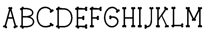 Boneplay Regular Font UPPERCASE