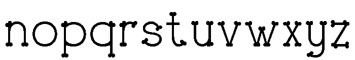 Boneplay Regular Font LOWERCASE