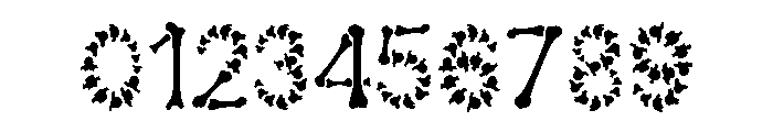 Bones Skeleton Font OTHER CHARS