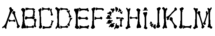 Bones Skeleton FONT