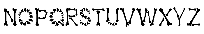 Bones Skeleton Font LOWERCASE