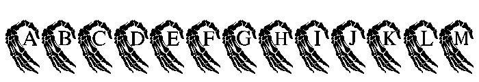 Bones of Love Font UPPERCASE