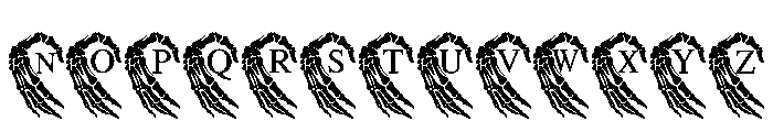Bones of Love Font UPPERCASE
