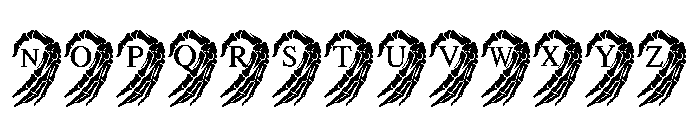 Bones of Love Font LOWERCASE
