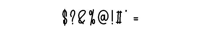 Bonethink Font OTHER CHARS