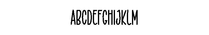 Bonethink Font UPPERCASE