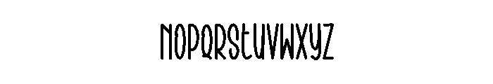 Bonethink Font LOWERCASE