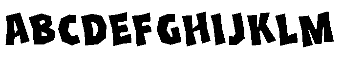 Bonfira Oblique Font UPPERCASE