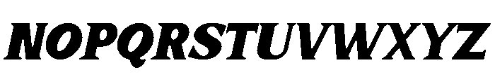 Bongo Blah Blah Italic Font UPPERCASE