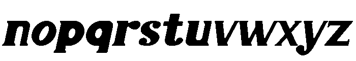 Bongo Blah Blah Italic Font LOWERCASE