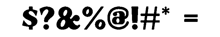 Bongo Blah Blah Solid Font OTHER CHARS