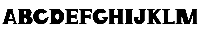 Bongo Blah Blah Solid Font UPPERCASE