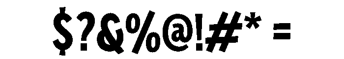 Bongo Burst Font OTHER CHARS