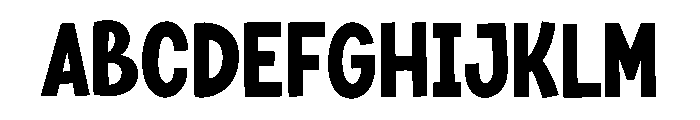 Bongo Burst Font UPPERCASE