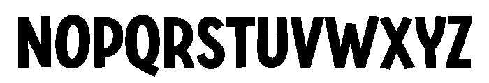 Bongo Burst Font UPPERCASE