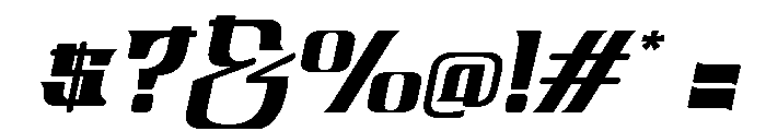 Bongseon Italic Font OTHER CHARS
