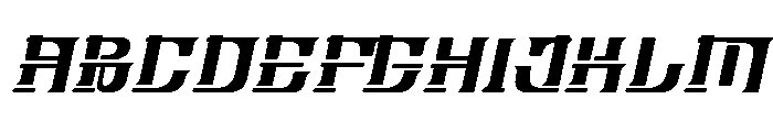 Bongseon Italic Font UPPERCASE