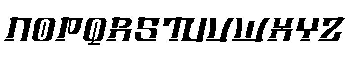 Bongseon Italic Font UPPERCASE