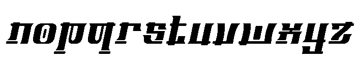 Bongseon Italic Font LOWERCASE