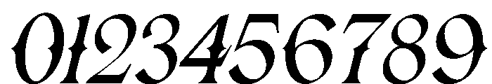 Bonjgure Italic Font OTHER CHARS