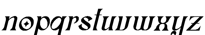 Bonjgure Italic Font LOWERCASE
