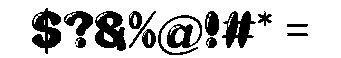 Bonny Bubble Regular Font OTHER CHARS