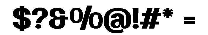 Bonston Display Font OTHER CHARS