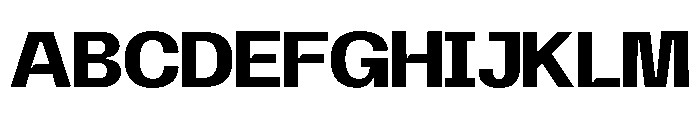 Bonston Display Font UPPERCASE