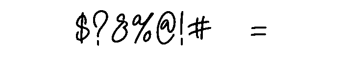 Bonthera Font OTHER CHARS