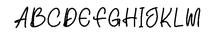 Bonthera Font UPPERCASE