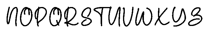 Bonthera Font UPPERCASE