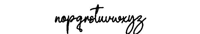 Bonthera Font LOWERCASE